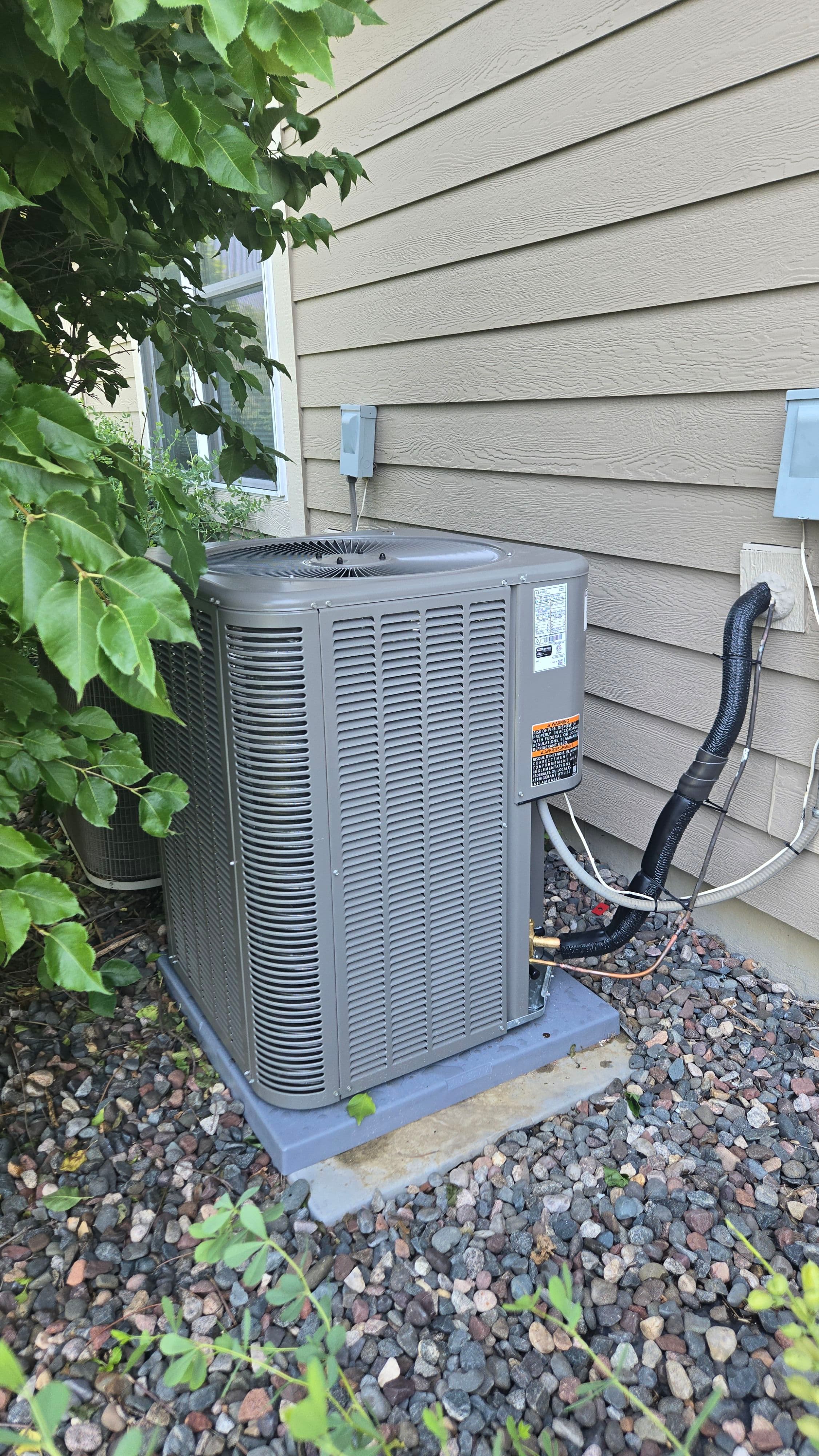 Project Lennox A/C Install in Chanhassen - We Even Trimmed the Trees image